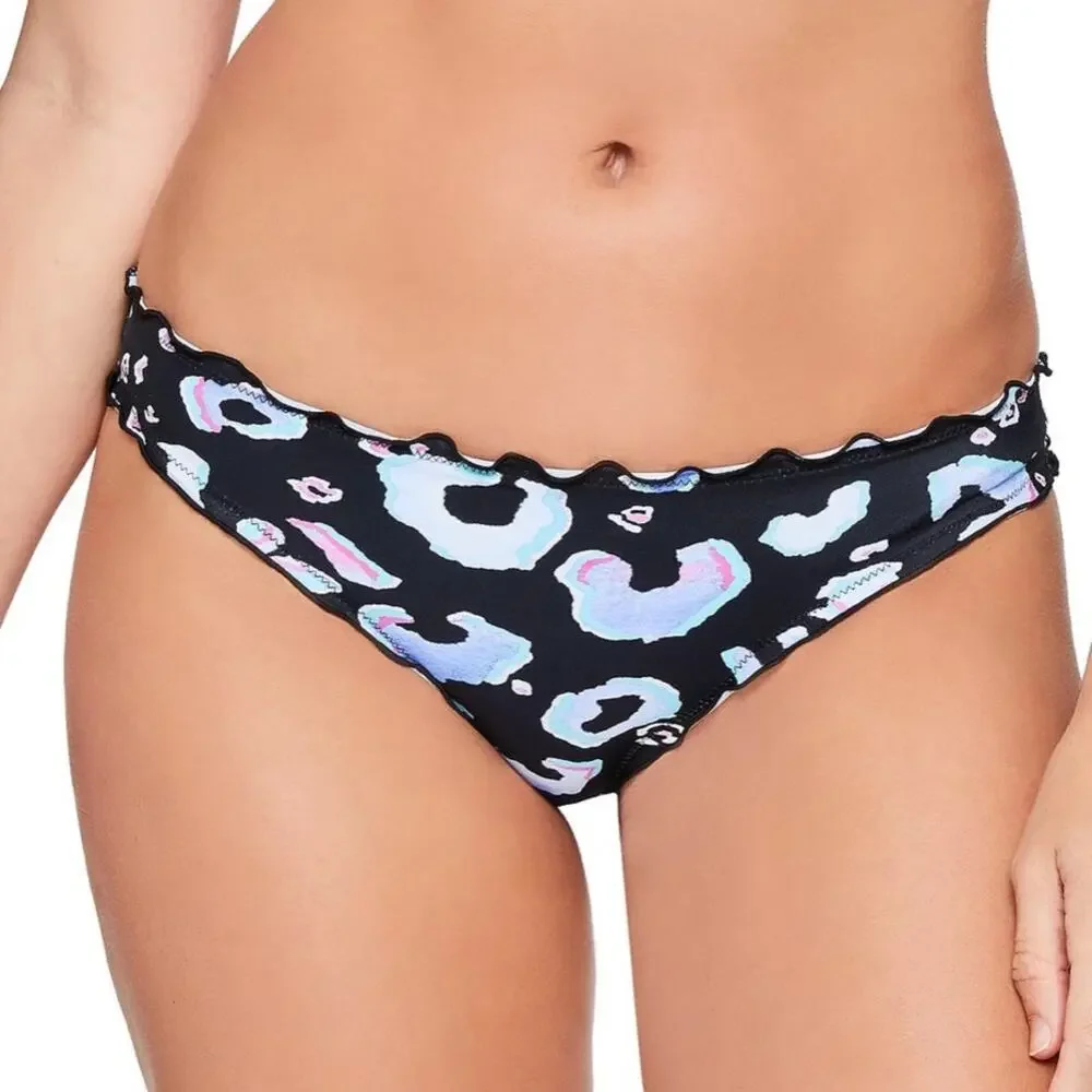 Salt+Cove LEOPARD Animal Ruffle Bikini Swim Bottom